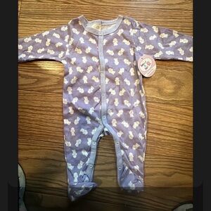 Purple Floral Kids One Piece